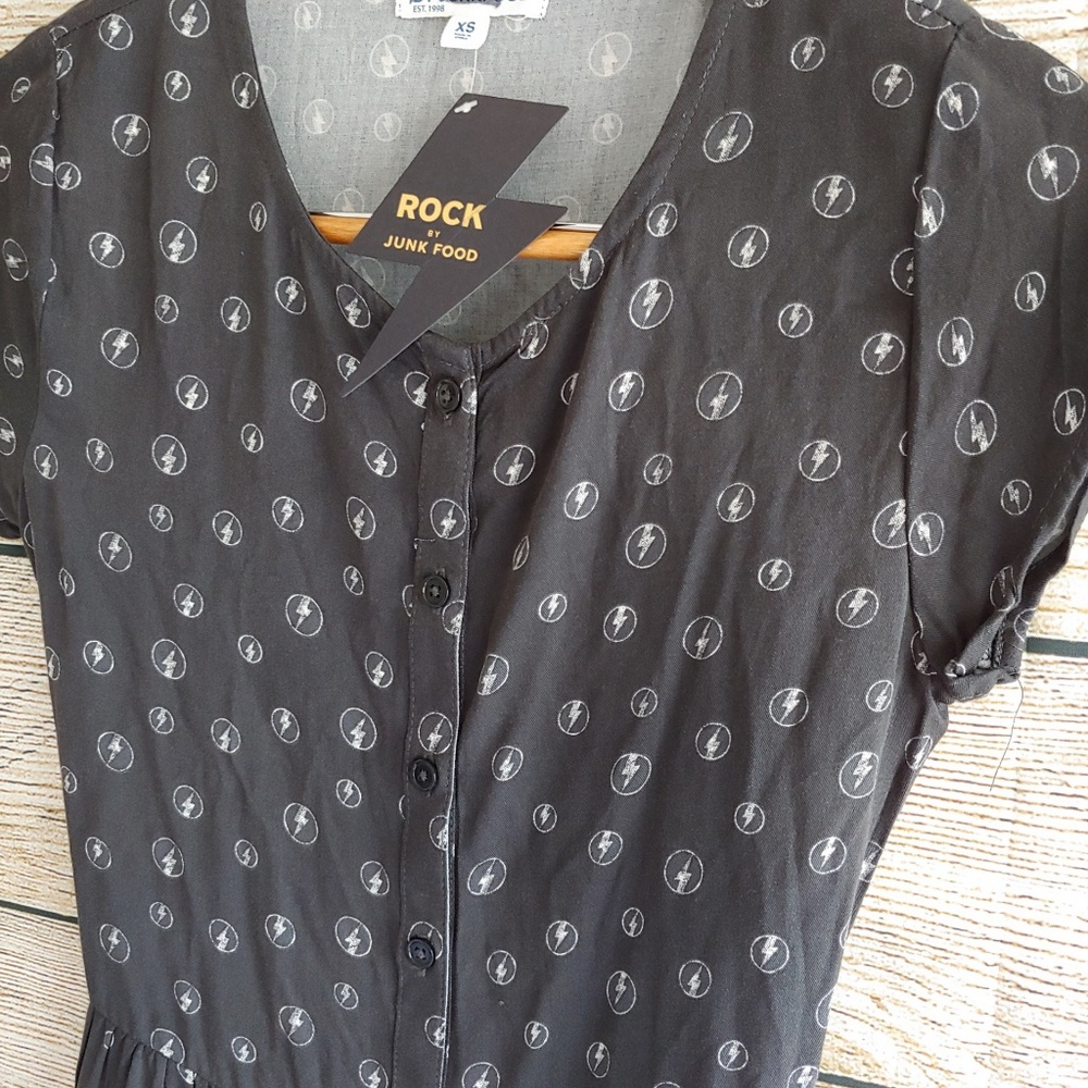 💟5/$25 ROCK JUNK FOOD "Grateful Dead" Dress - Picture 4 of 5